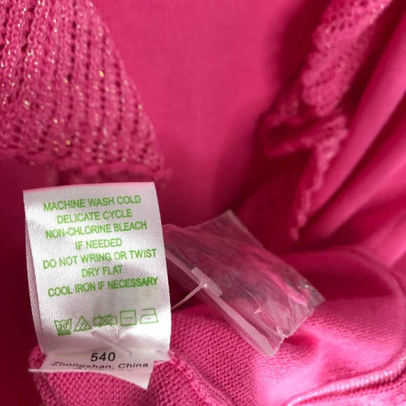 LILLY PULITZER Girls Pink Mini Shere Sweater Coat - Picture 7 of 8